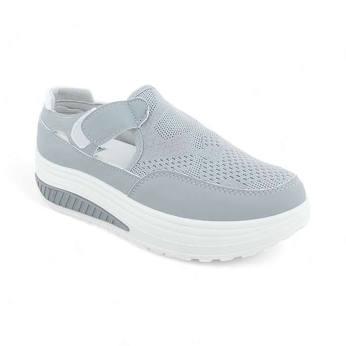 Fashion Platform Sneaker with Hook and Loop XB3905
