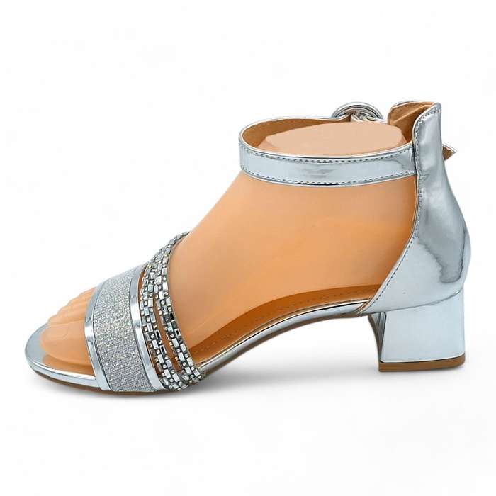 TTP Women Ankle Strap Low Block Heel Sandals - HT005