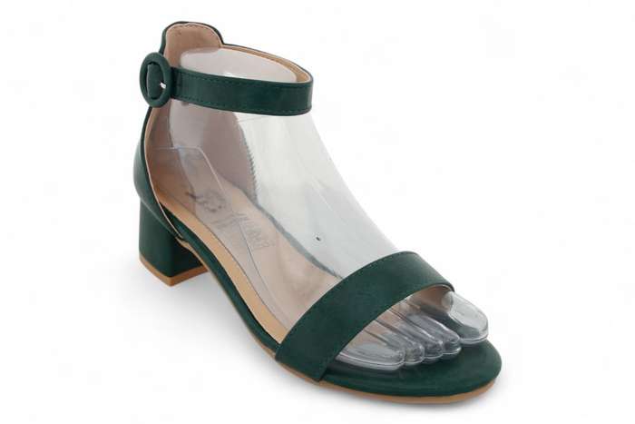 TTP Women Classic PU Block Heel Sandals with Ankle Strap HT240625-2