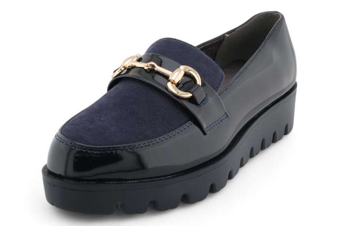 TTP Women Platform Round Toe Loafers with Link Decor HT2422-5