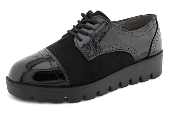 TTP Women Round Toe Platform Cap Toe Brogue Derby HT2422-1