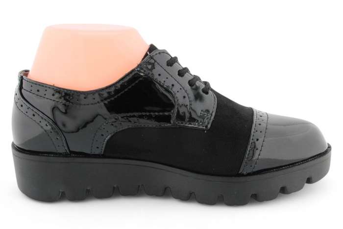 TTP Women Round Toe Platform Cap Toe Brogue Derby HT2422-1