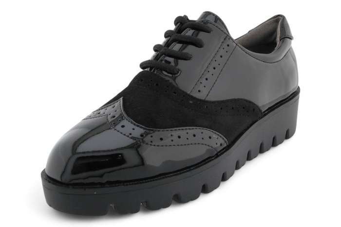 TTP Women Round Toe Platform Derby with Brogue Detail HT2422-2