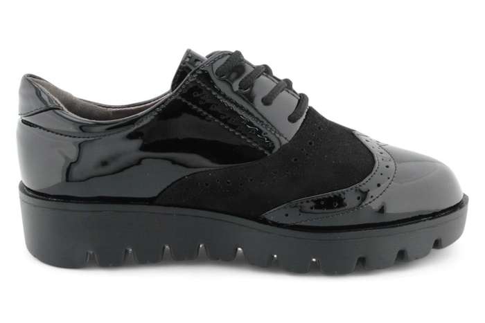 TTP Women Round Toe Platform Derby with Brogue Detail HT2422-2