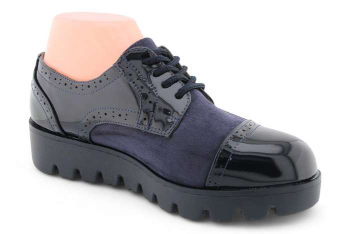 TTP Women Round Toe Platform Cap Toe Brogue Derby HT2422-1