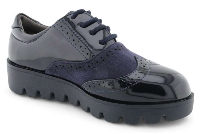 TTP Women Round Toe Platform Derby with Brogue Detail HT2422-2