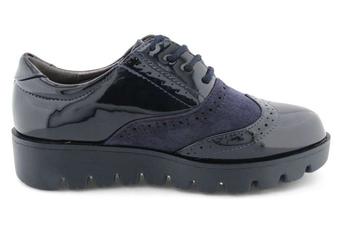 TTP Women Round Toe Platform Derby with Brogue Detail HT2422-2