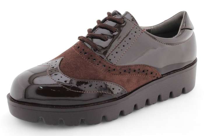 TTP Women Round Toe Platform Derby with Brogue Detail HT2422-2