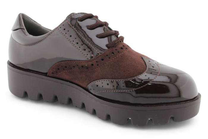 TTP Women Round Toe Platform Derby with Brogue Detail HT2422-2