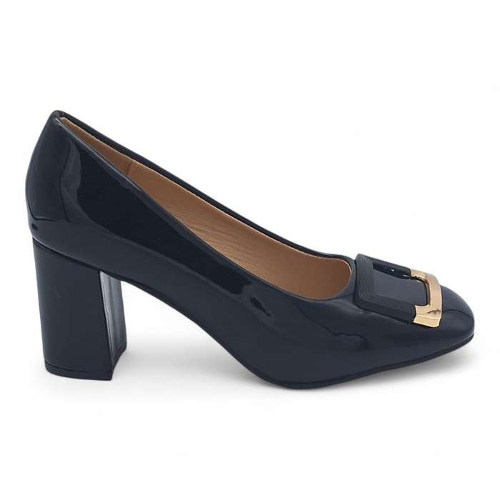 TTP Women Patent PU Block Heels JSF15-1