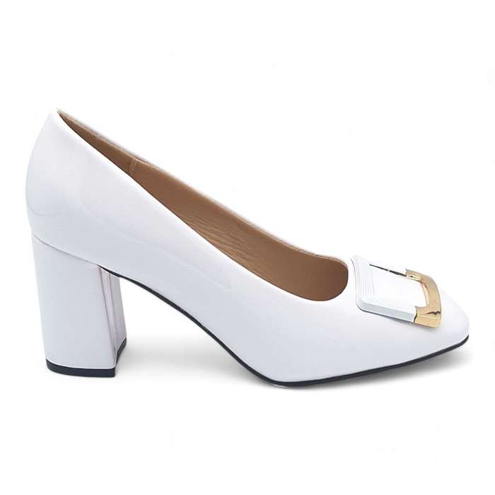 TTP Women Patent PU Block Heels JSF15-1
