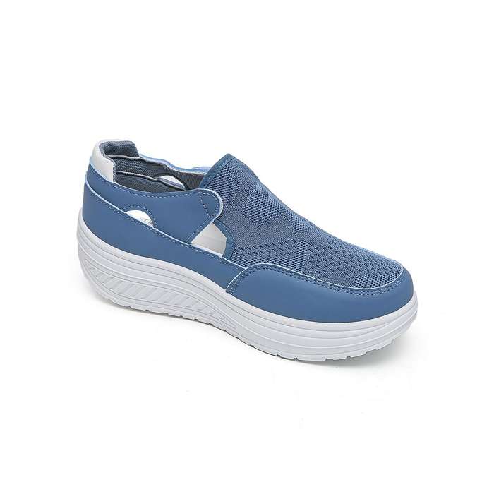 Fashion Platform Sneaker with Hook and Loop XB3905