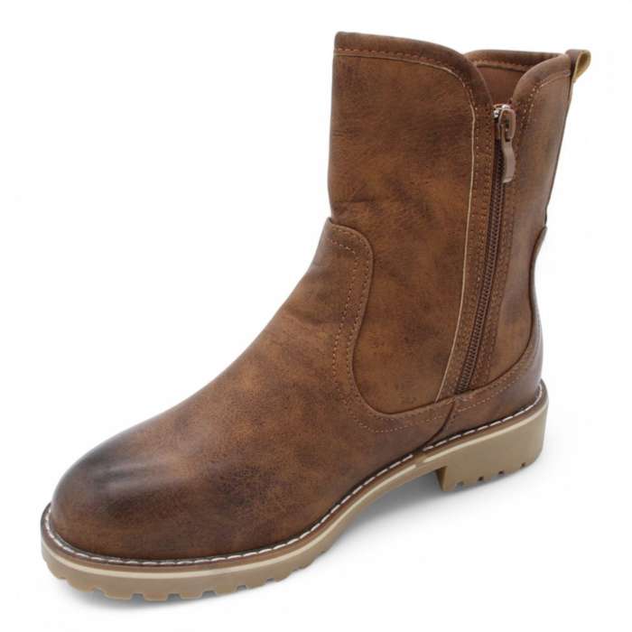 TTP Fashion Lady's Dual Side Zipper Ankle Boots B501