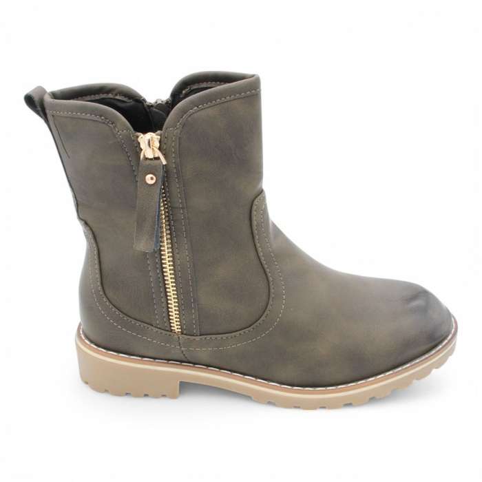 TTP Fashion Lady's Dual Side Zipper Ankle Boots B501
