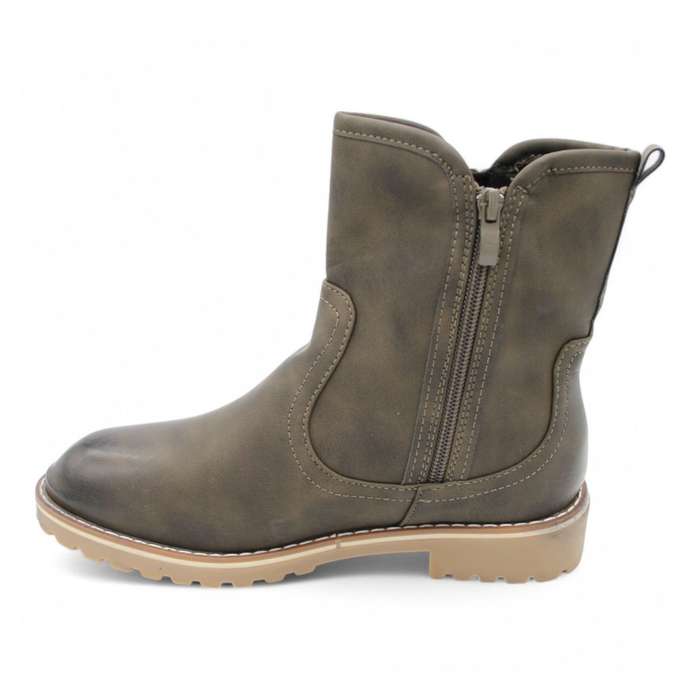 TTP Fashion Lady's Dual Side Zipper Ankle Boots B501