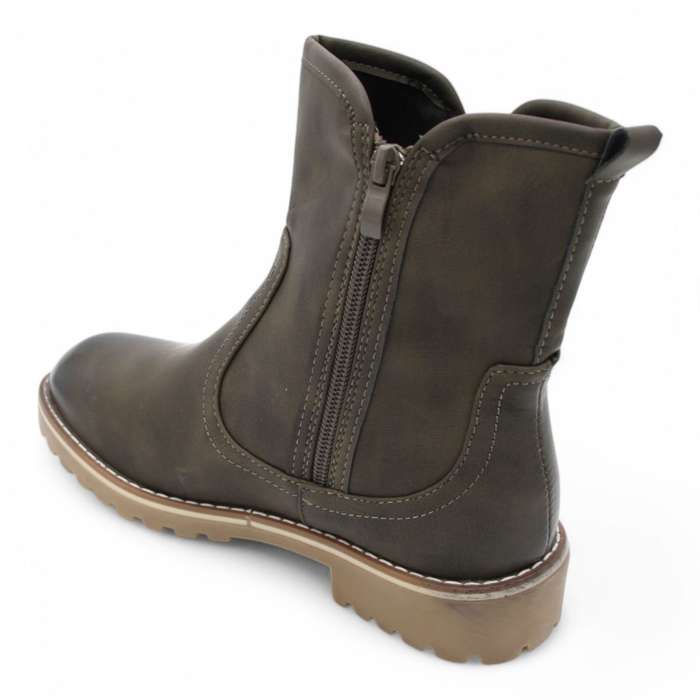 TTP Fashion Lady's Dual Side Zipper Ankle Boots B501