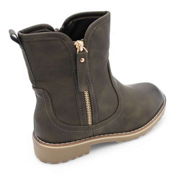TTP Fashion Lady's Dual Side Zipper Ankle Boots B501
