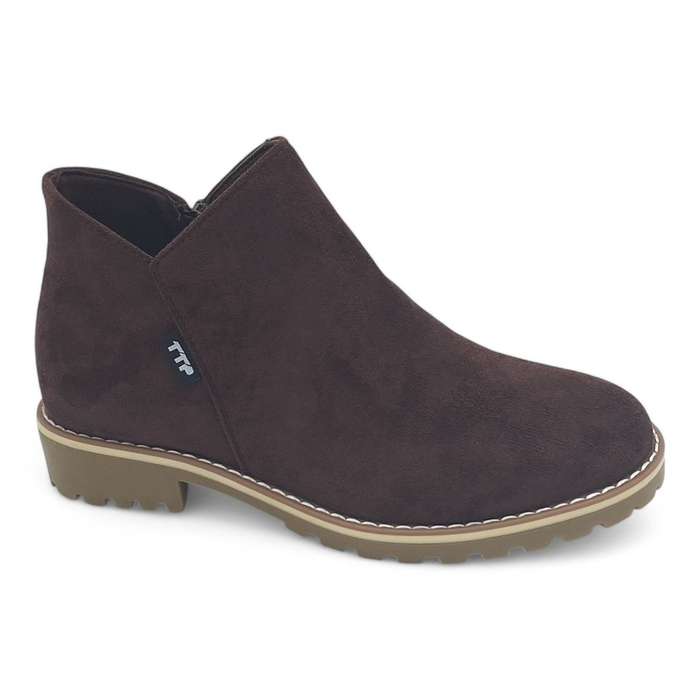 TTP Women Round Toe Ankle Boots with Side Zipper HT241008