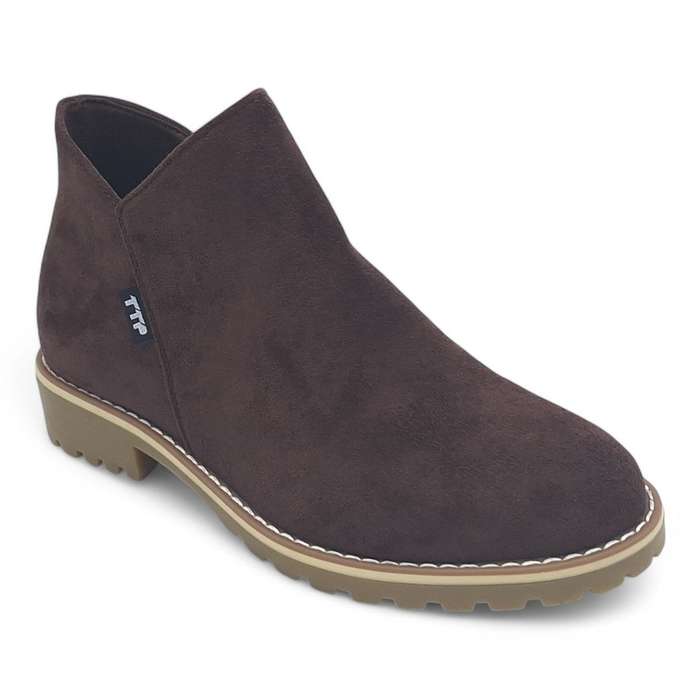 TTP Women Round Toe Ankle Boots with Side Zipper HT241008