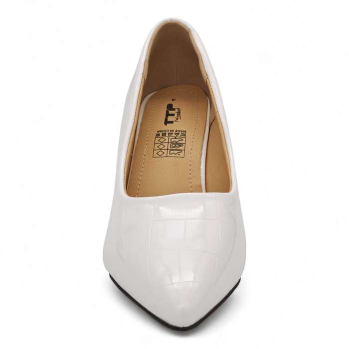 TTP Patent PU Block Heel with Croc Embossed HTG-06