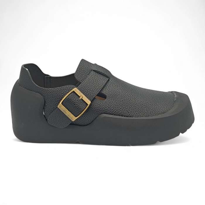TTP Platform Terra Textured Mary Jane BKHT02