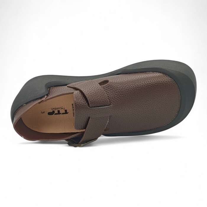 TTP Platform Terra Textured Mary Jane BKHT02