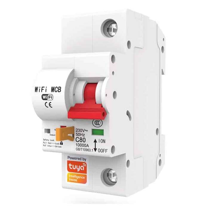 Smart Switch Geyser Circuit Breaker, MCB 25A, 1 Pole, 230VAC | WiFi Tuya Smart Life