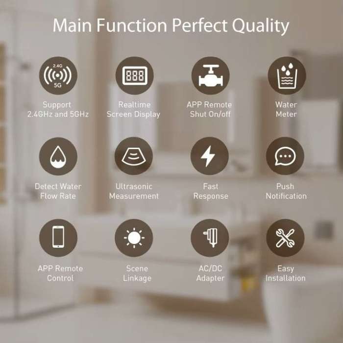 Smart Water Flow Sensor | Ultrasonic Water Consumption Monitor | Tuya Smart Life
