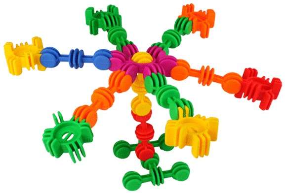 Interstar Connectors Construction Set - Plastic