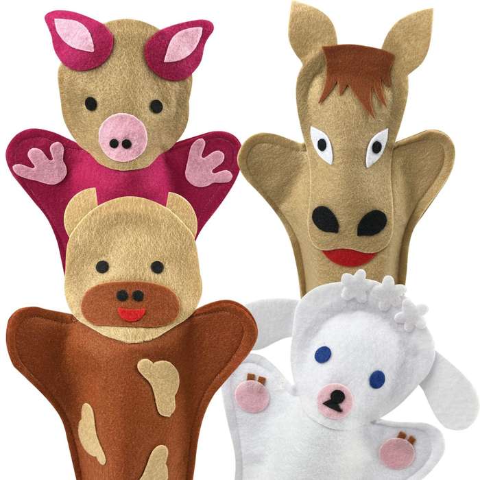 Hand Puppets Farm Animals