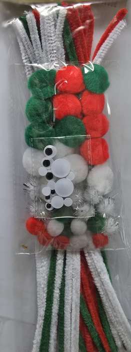 80pc Pipe Cleaners, Pom-Poms &amp; Googly Eyes Set
