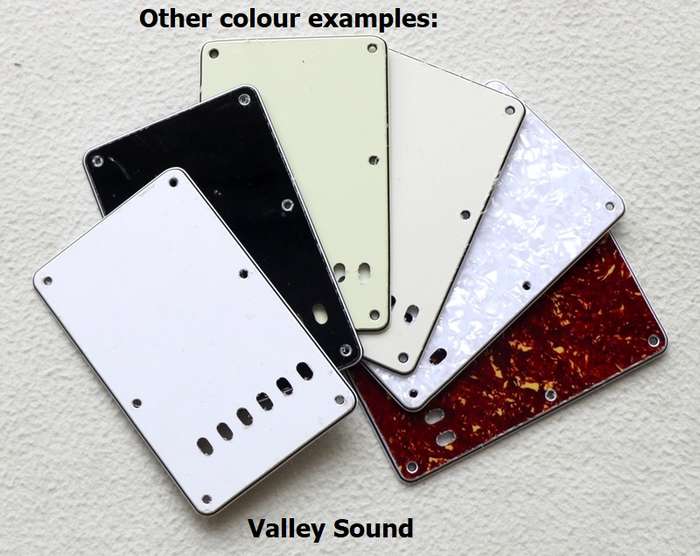 Brown Tortoiseshell Guitar Tremolo Cavity Cover with 6 Individual String Holes