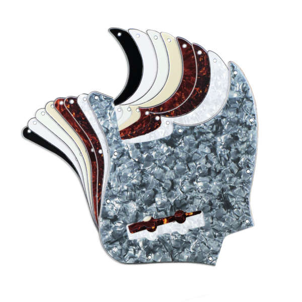 White Pearloid Jazz Bass Pickguard
