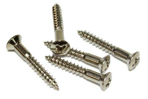 Guitar Bridge Screws for Telecaster bridge or Strap Button (each)