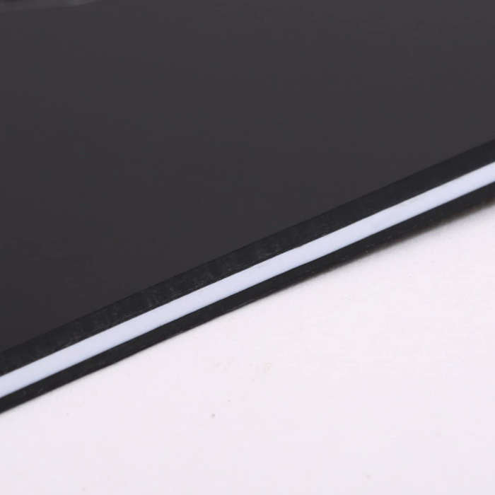H/H Black 3ply Strat Style Pickguard (Left Hand)