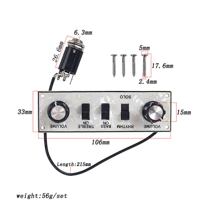 Pre-wired Hofner Electronics