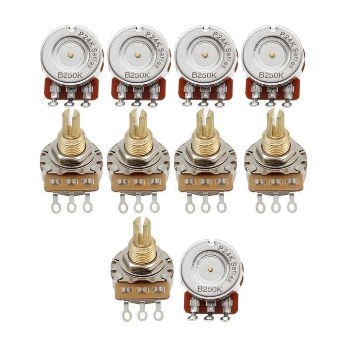 24k Series A250K 15mm Brass Shaft (split) Full Size Potentiometer