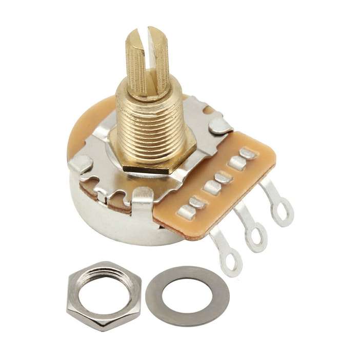 24k Series A250K 15mm Brass Shaft (split) Full Size Potentiometer
