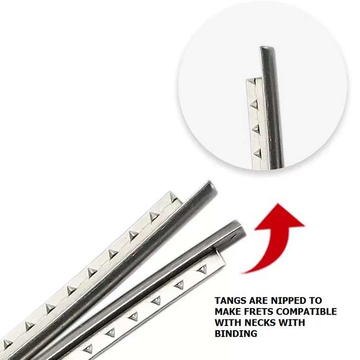 9.5" Radius Pre-cut Nickel silver guitar fret wire set of 24 (2.4mm)
