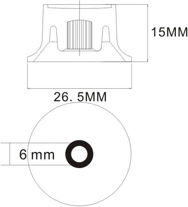 Brown Top Hat Gibson style replacement knob set - 2 Volume, 2 Tone