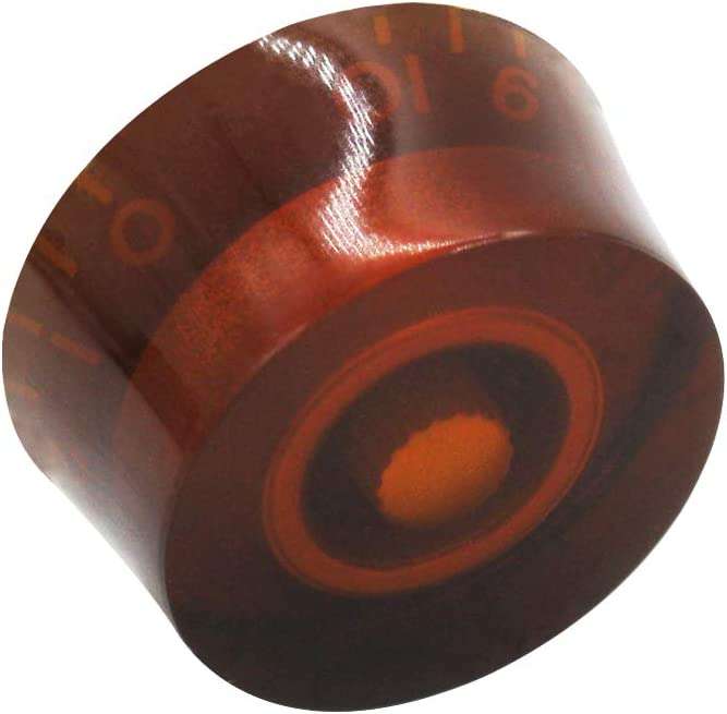Brown/Amber Gibson speed dial style replacement knob