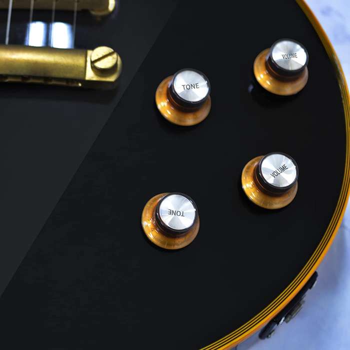 Brown Top Hat Gibson style replacement knob set - 2 Volume, 2 Tone