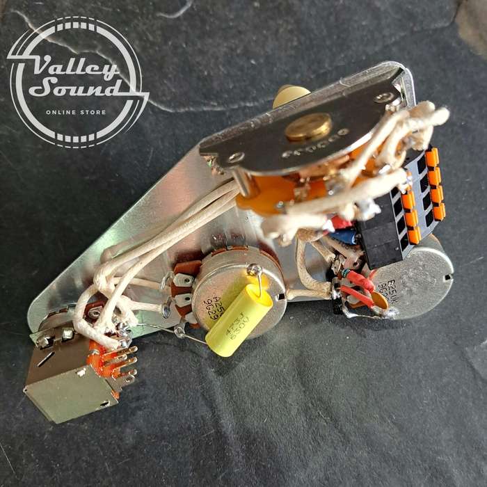 SSS / HSS Prewired Electronic Assembly with "Gilmour" Push Pull Mod for Stratocaster type Guitars...
