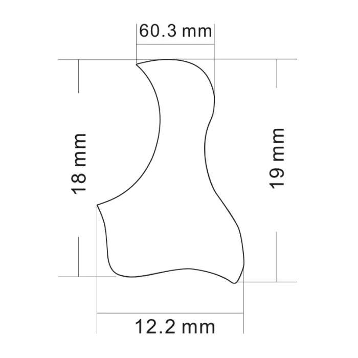 Acoustic Guitar Pickguard Gold Phoenix Pattern