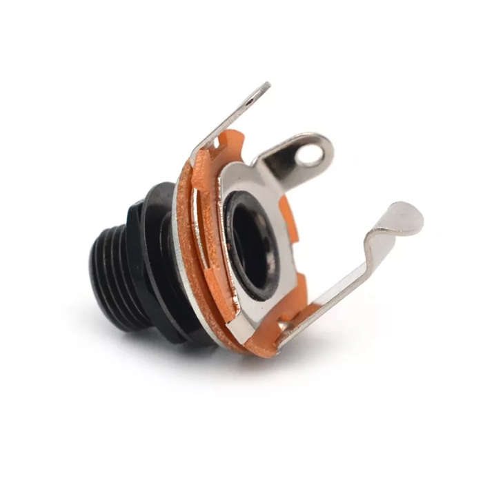 1/4'' (6.35mm) Mono Output Jack Socket Black