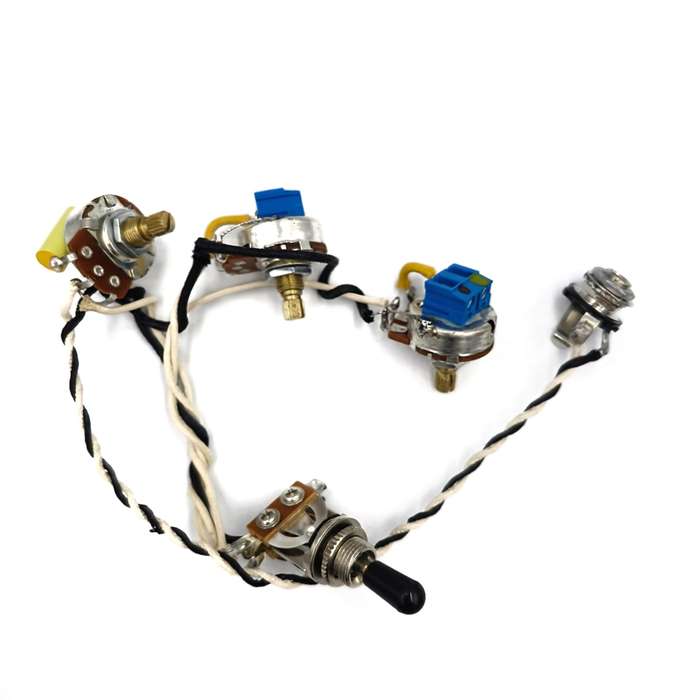 2 Volume, 1 tone with 3 way toggle switch (Solderless)