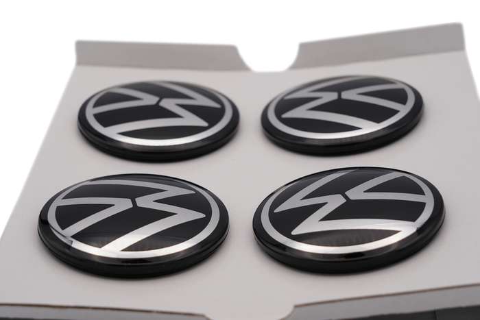 56mm VW Centre Cap (New Style Logo) - (Set of 4) Part No : 6C0 601 171