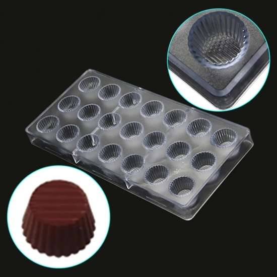Polycarbonate Filled Chocolate Mould - Round