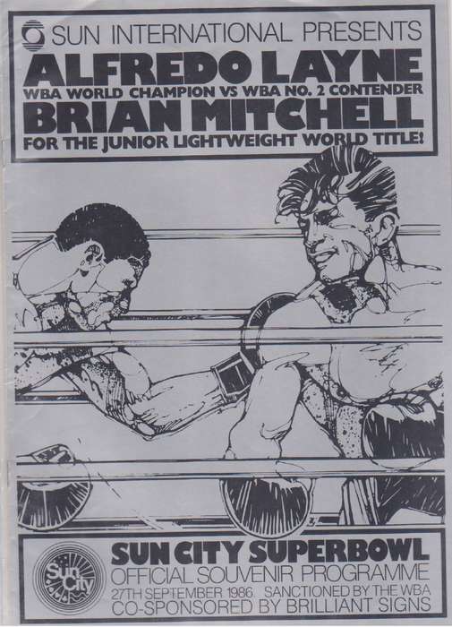 Boxing Alfredo Layne vs Brian Mitchell Vintage Sports Archives