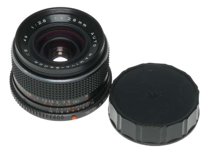 Mamiya Sekor CS Auto Wide Angle Camera Lens 1:2.8 f=28mm